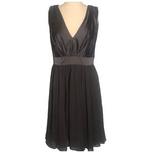Vera Wang Dark Gray Sleeveless Dress Size 14